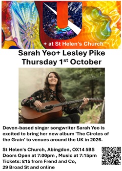 Music at the Unicorn at St Helen's 1st Oct