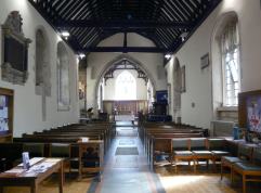 View from west end up nave